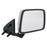 Roane Concepts Replacement Right Passenger Side Door Mirror (NI1321109) for 1986-1997 Nissan Pickup, Manual, Chrome