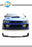 Roane Concepts Urethane Front Bumper Lip for -1997-2001 Subaru Impreza WRX OE 3-pc