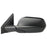 Roane Concepts Replacement Left Driver Side Door Mirror (HO1320226) for 2007-2011 Honda CR-V, Power, Non-Heated, Black