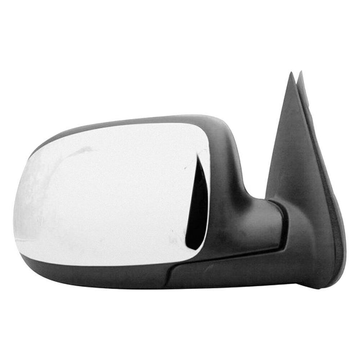 Roane Concepts Replacement Right Passenger Side Door Mirror (GM1321208) for 1999-2006 Chevrolet Chevy Silverado GMC Sierra, 2000-2006 Suburban, Tahoe, Yukon, XL, Chrome Manual Non-Heated
