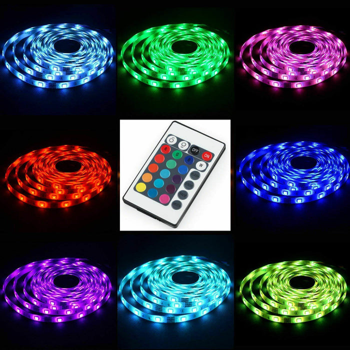 Roane Designs USB 2 Feet Color RGB Tape Light Kit Indoor Outdoor with Remote