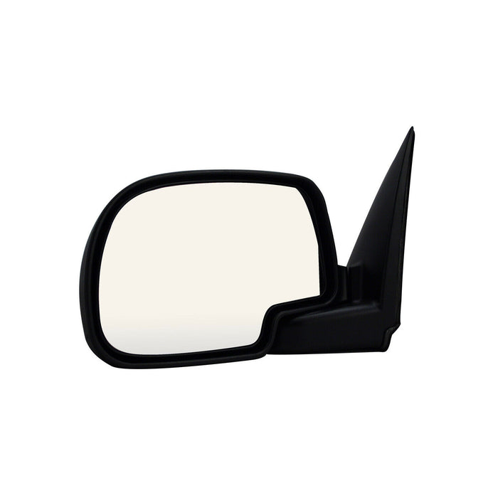 Roane Concepts Replacement Left Driver Side Door Mirror (GM1320174) for 1999 – 2002 Chevrolet Silverado, 2002 Chevy Avalanche, Chrome/Black, Power Non-Heated