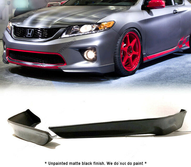 Roane Concepts Urethane Front Bumper Lip for 2013-2015 Honda Accord 2Dr OE Style 2 Pc
