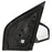 Roane Concepts Replacement Right Passenger Side Door Mirror (NI1321167) for 2007-2012 Nissan Sentra, Power, Non-Heated, Black