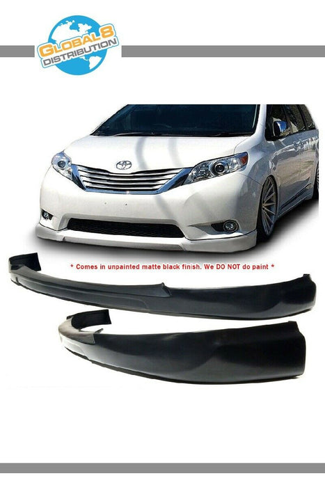 Roane Concepts Urethane Front Bumper Lip for 2011-2017 Toyota Sienna LE/XLE CK Style