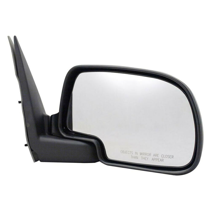 Roane Concepts Replacement Right Passenger Side Door Mirror (GM1321208) for 1999-2006 Chevrolet Chevy Silverado GMC Sierra, 2000-2006 Suburban, Tahoe, Yukon, XL, Chrome Manual Non-Heated