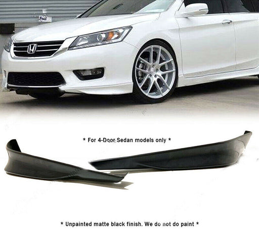 Urethane Front Bumper Lip for 2013-2015 Honda Accord 4Dr OE Style 2 Pc