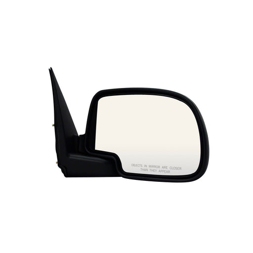 Roane Concepts Replacement Right Passenger Side Door Mirror (GM1321174) for 1999 – 2002 Chevrolet Silverado, 2002 Chevy Avalanche, Chrome/Black Power Non Heated