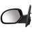 Roane Concepts Replacement Left Driver Side Door Mirror (GM1320325) for 2007-2014 Chevy Chevrolet Suburban Avalanche Silverado 1500 2500 3500, Black, Power, Heated