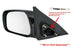 Side View Mirror Harness Converts US Built to Japan Built 2002-2006 Toyota Camry