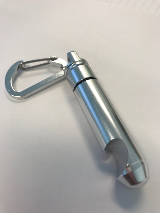 Stash Keychain with Bottle Opener and Carabiner Style Hook