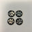 Silver Anodized Aluminum License Plate Frame Screw Covers / Cap with 4 Emblem Options!